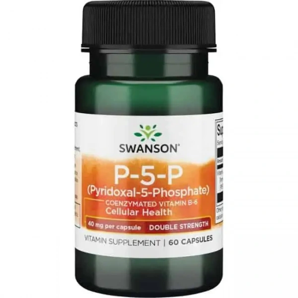SWANSON P-5-P 40mg (Pyridoxal 5-Phosphate, Circulatory System) 60 Capsules
