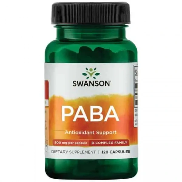 SWANSON PABA (Para-Aminobenzoic Acid) 120 Capsules