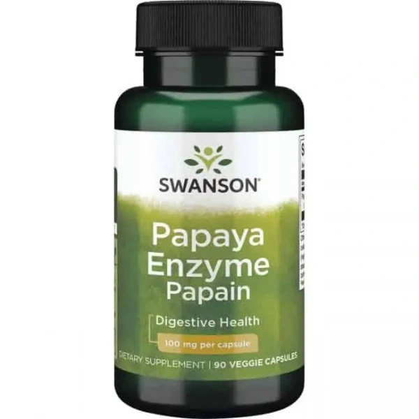 SWANSON Papain Papaya Enzyme (Digestive Support) 90 Vegetarian Capsules