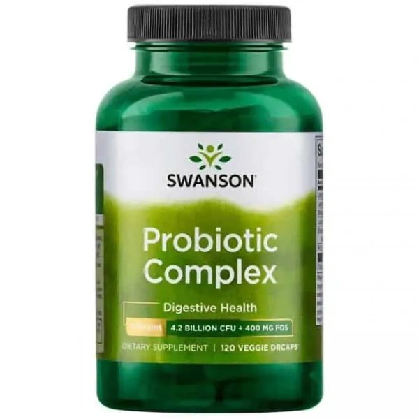 SWANSON Probiotic Complex (Zdrowie układu pokarmowego) 120 Kapsułek wegetariańskich