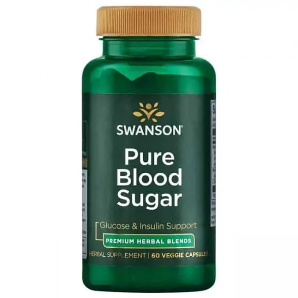 SWANSON Pure Blood Sugar (Regulacja Glukozy we Krwi) 60 Kapsułek wegetariańskich