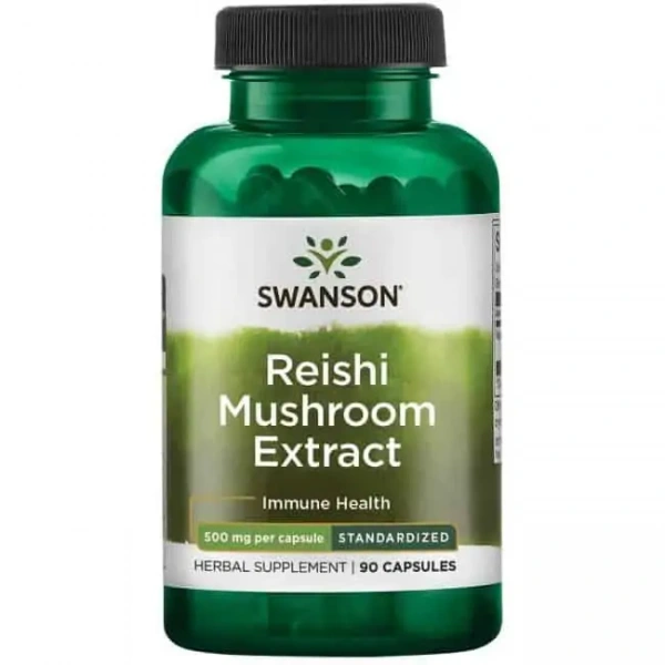 SWANSON Reishi Mushroom Extract (Ekstrakt z Reishi) 90 Kapsułek