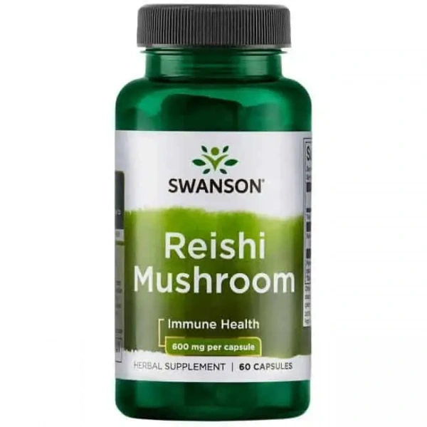 SWANSON Reishi Mushroom (Wsparcie wątroby, Detoksykacja) 60 Kapsułek