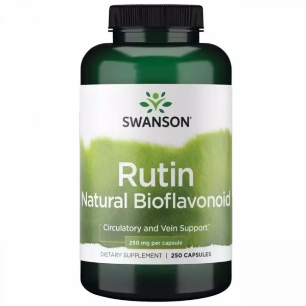 SWANSON Rutin (Rutyna, Zwiększa Biodostępność Witaminy C) 250 Kapsułek