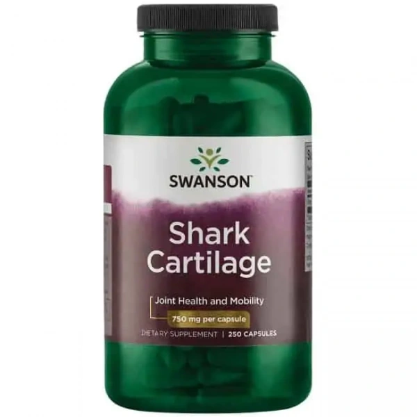 SWANSON Shark Cartilage - Chrząstka Rekina - 2,250mg (Ochrona Chrząstki Stawowej) 250 kapsułek