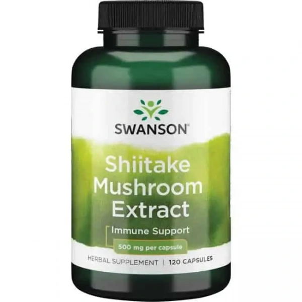 SWANSON Shiitake Mushroom Extract (Wsparcie odporności) 120 Kapsułek