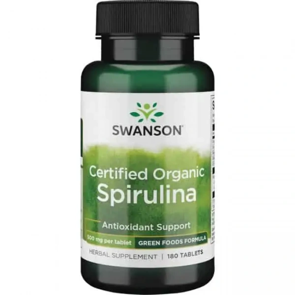 SWANSON Spirulina Organic (Spirulina) 180 Tabletek