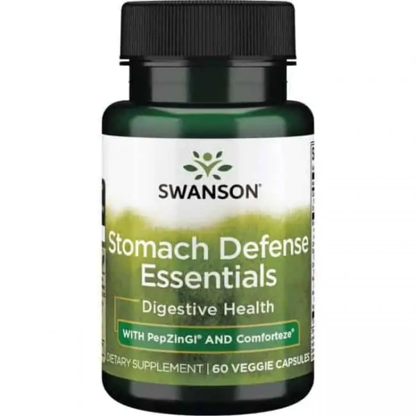 SWANSON Stomach Defense Essentials (Przewód pokarmowy) 60 Kapsułek wegetariańskich