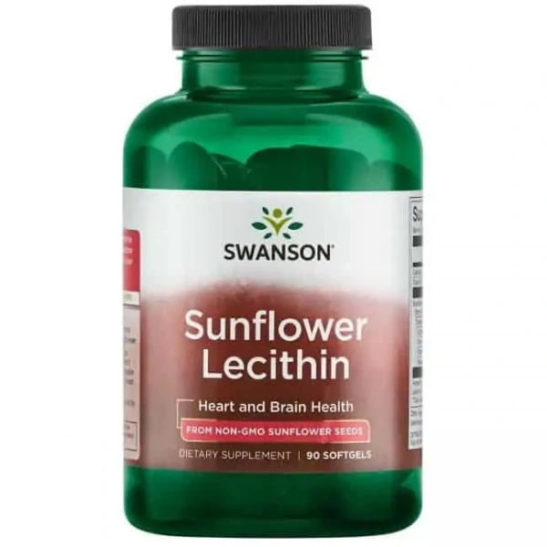 SWANSON Sunflower Lecithin (Lecytyna słonecznikowa) 90 Kapsułek żelowych