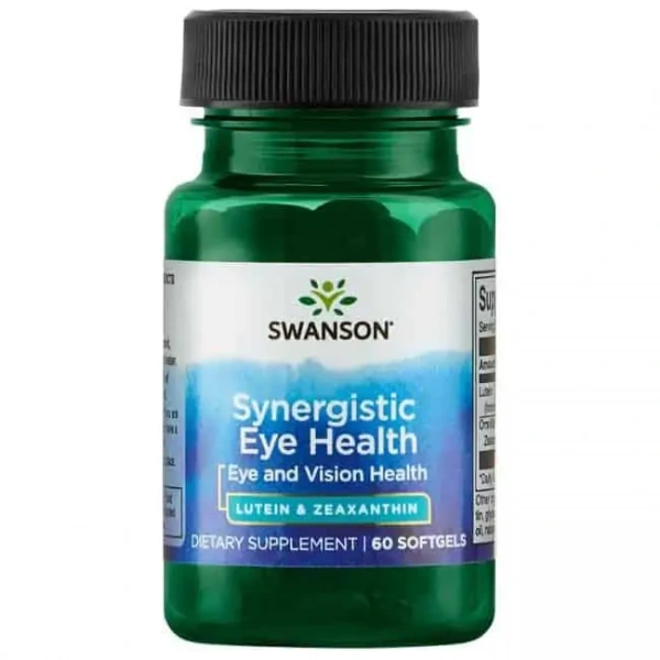 SWANSON Synergistic Eye Health (Luteina i zeaksantyna, Zdrowie oczu) 60 Kapsułek żelowych