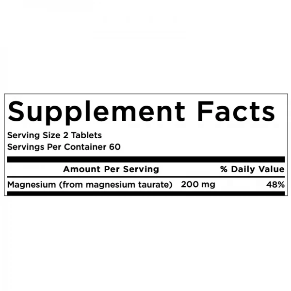 SWANSON Magnesium Taurate 100mg - 120 tabs