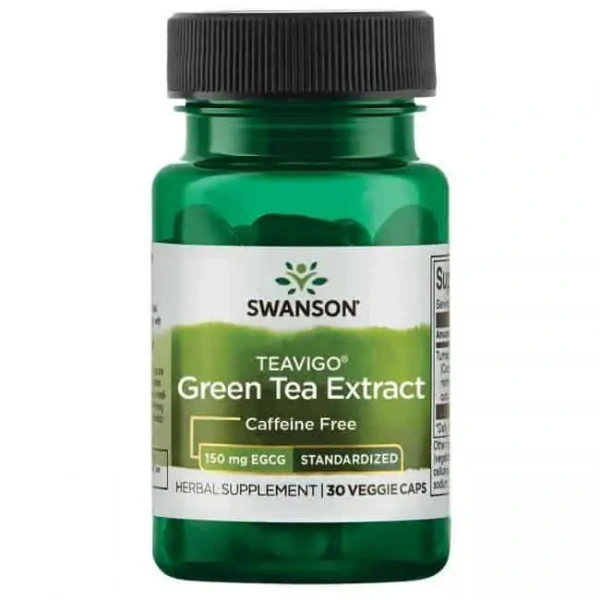SWANSON Teavigo Green Tea Extract (Zielona herbata) 30 Kapsułek wegetariańskich