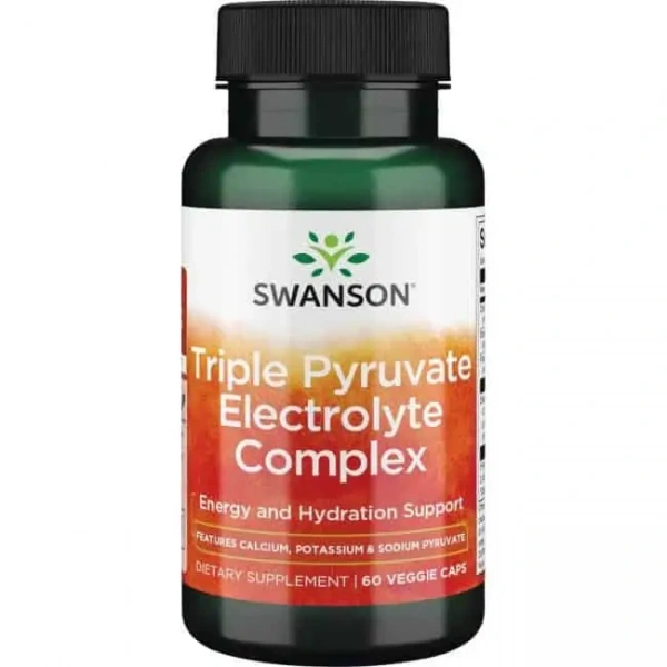SWANSON Triple Pyruvate Electrolyte Complex (Elektrolity) 60 Kapsułek wegetariańskich