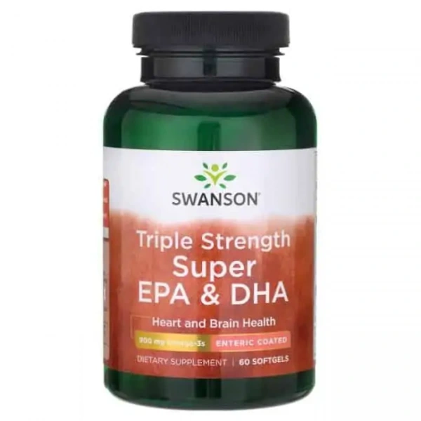 SWANSON Triple Strength Super EPA & DHA 60 Kapsułek żelowych