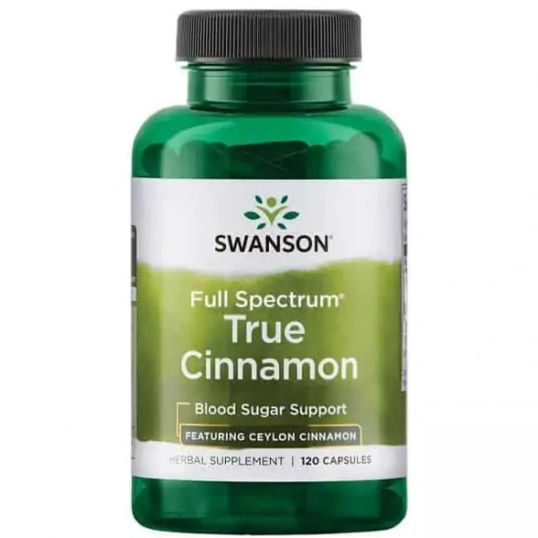 SWANSON True Cinnamon Full Spectrum (Cardiovascular System, Metabolic Support) 120 Capsules
