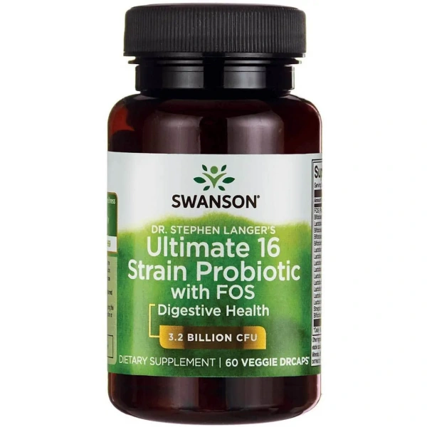 SWANSON Ultimate 16 Strain Formula Probiotic (Probiotyk) - 60 kapsułek