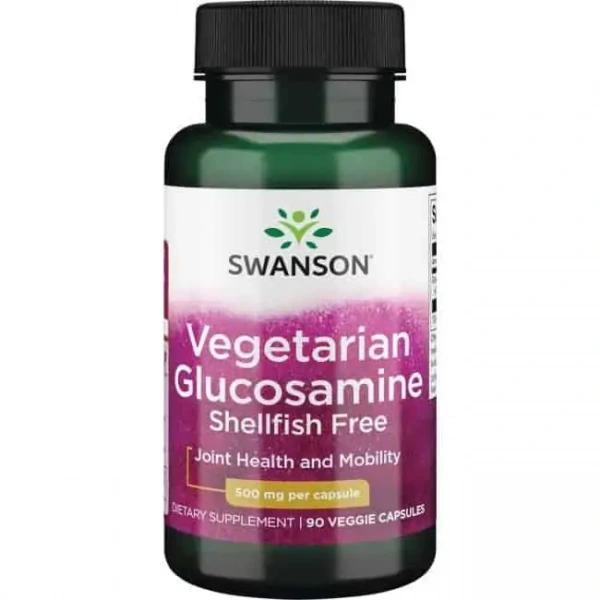 SWANSON Vegetarian Glucosamine (Wsparcie kości) 90 Kapsułek wegetariańskich