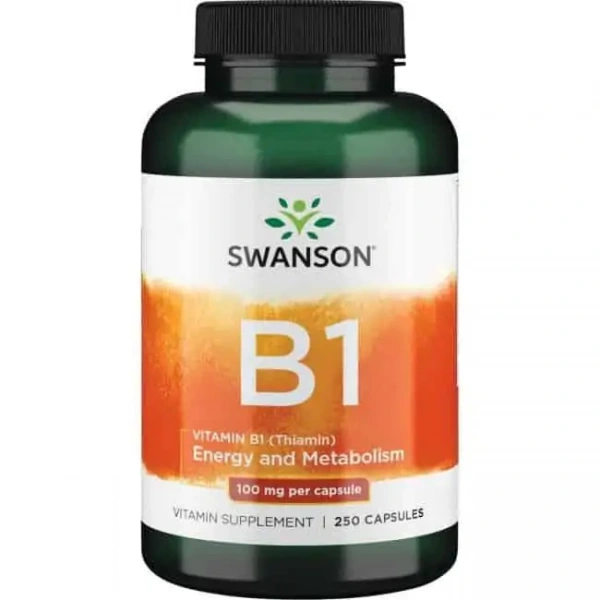 SWANSON Vitamin B-1 (Tiamina) 250 Kapsułek