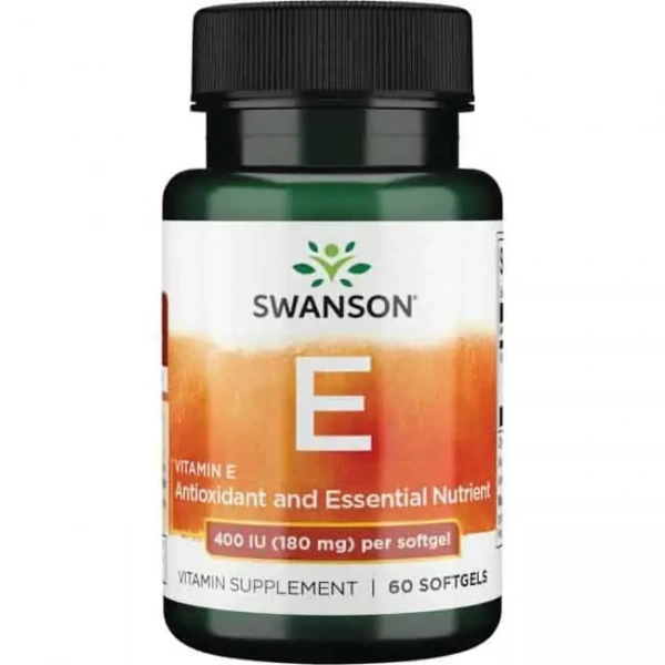 SWANSON Vitamin E 400U (Witamina E) 60 Kapsułek żelowych