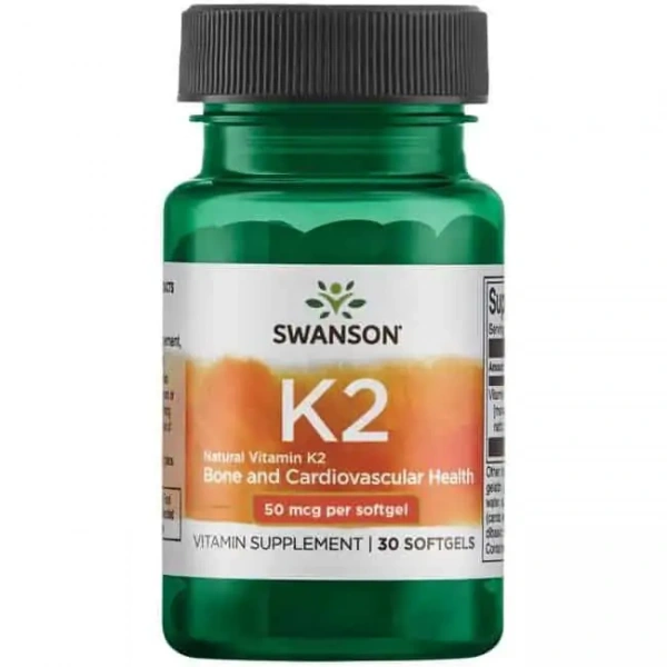 SWANSON Vitamin K-2 50mcg (Witamina K2) 30 Kapsułek żelowych