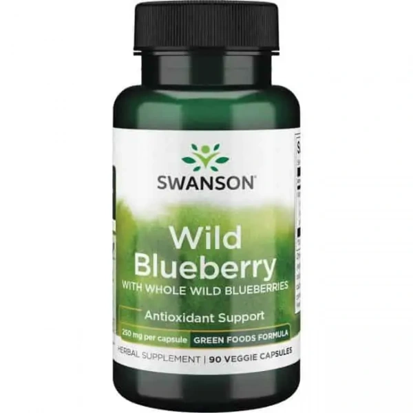 SWANSON Wild Blueberry (Antyoksydacja) 90 Kapsułek wegetariańskich