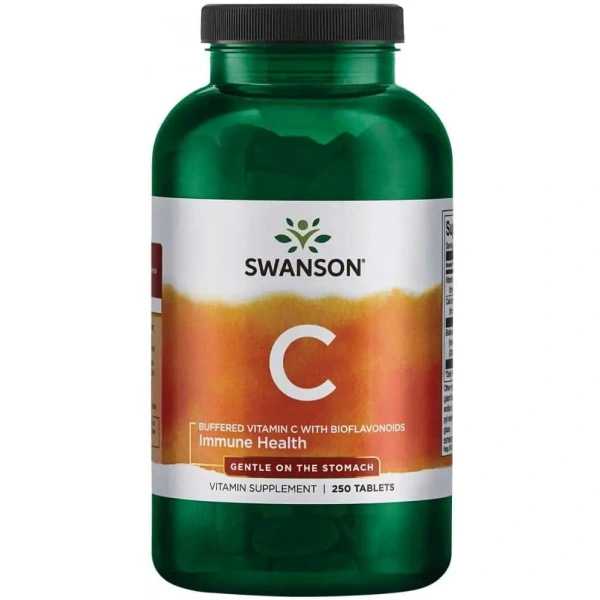 SWANSON Vitamin C (Witamina C 1000 Buforowana z Bioflawonoidami) - 250 tabletek