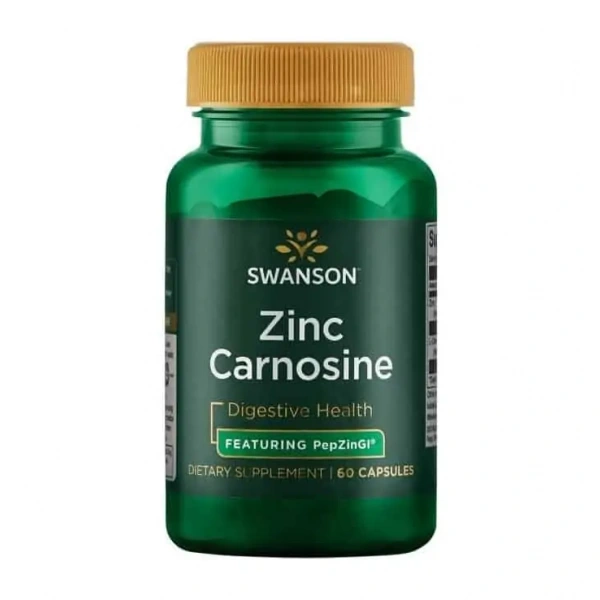 SWANSON Zinc Carnosine (Cynk i Karnozyna) 60 Kapsułek