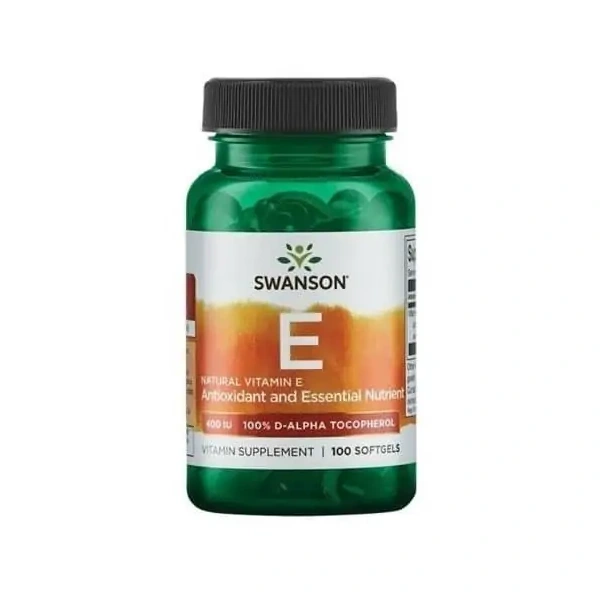 SWANSON Vitamin E 400IU (Natural, Antioxidant and Essential Nutrient) 100 Softgels