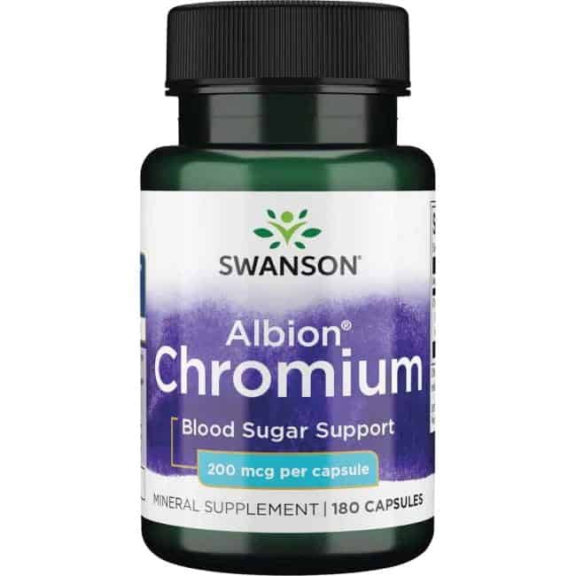 SWANSON Albion Chelated Chromium (Chrom) 180 Kapsułek