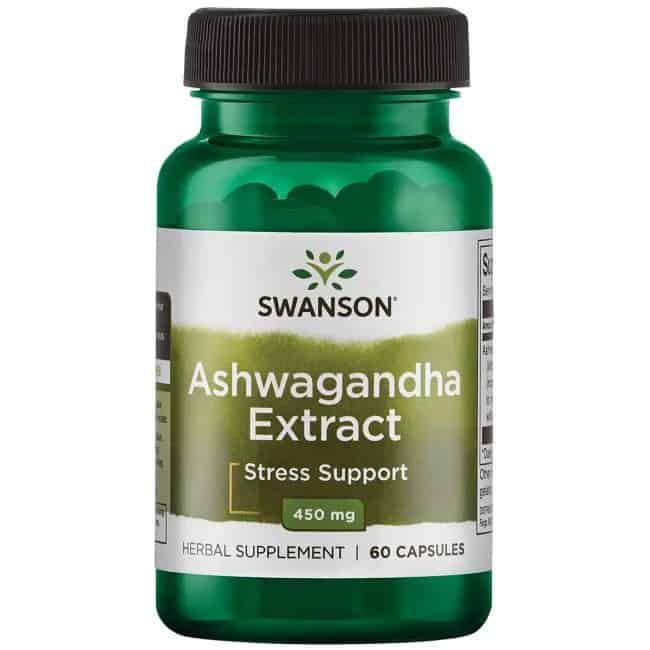 SWANSON Ashwagandha Extract (Odporność na Stres) 60 Kapsułek