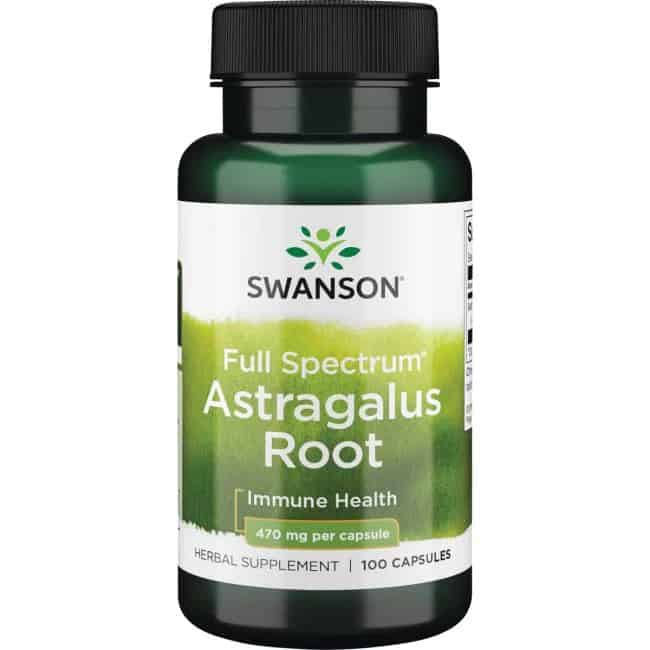 SWANSON Astragalus Root (Układ odpornościowy) 100 Kapsułek