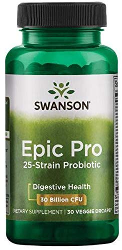 SWANSON Epic Pro 25-Strain Probiotic (Probiotyk) - 30 kapsułek wegetariańskich