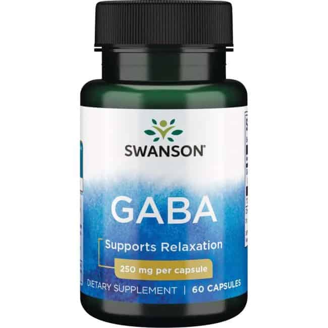 SWANSON GABA 250mg (Spokój, Relaks) 60 Kapsułek