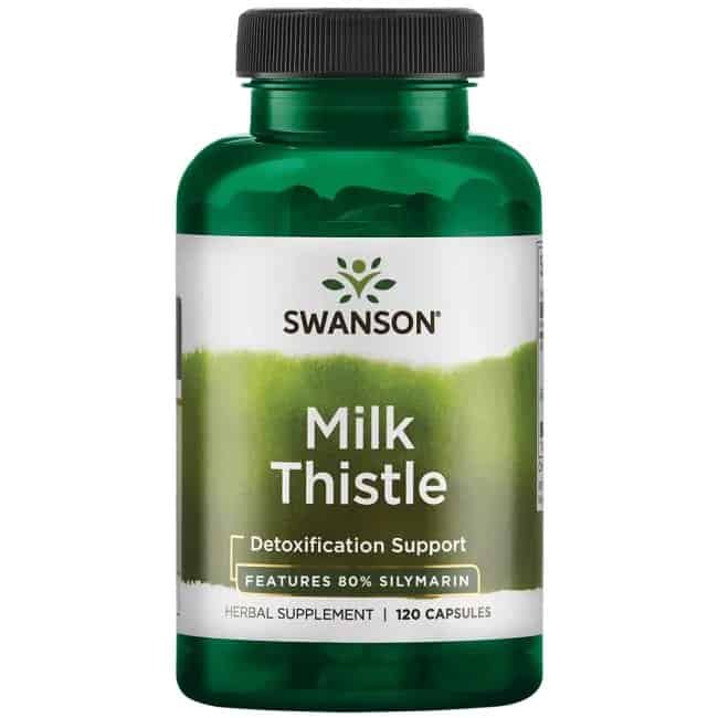 SWANSON Milk Thistle (Ostropest plamisty, Detoksykacja organizmu) 120 Kapsułek