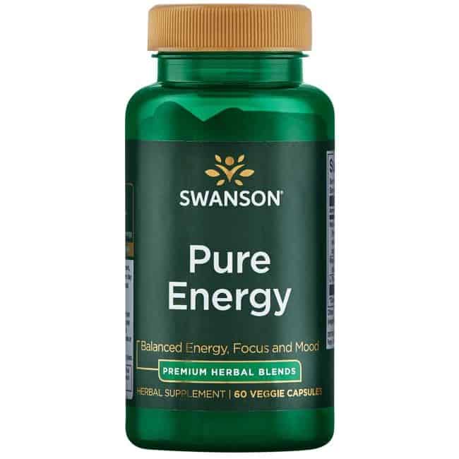 SWANSON Pure Energy (Energia, umysł i koncentracja) 60 Kapsułek wegetariańskich