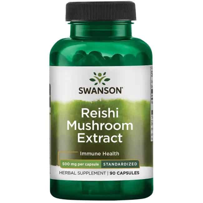 SWANSON Reishi Mushroom Extract (Ekstrakt z Reishi) 90 Kapsułek