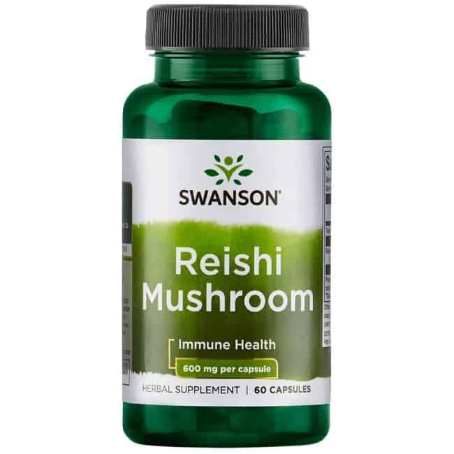 SWANSON Reishi Mushroom (Wsparcie wątroby, Detoksykacja) 60 Kapsułek