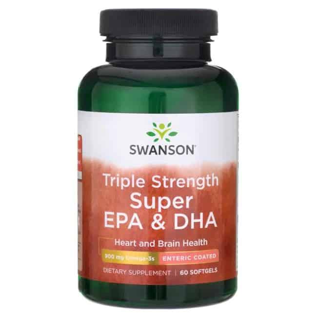 SWANSON Triple Strength Super EPA & DHA 60 Kapsułek żelowych