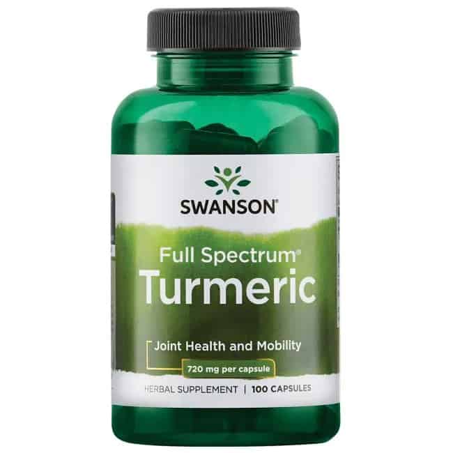 SWANSON Turmeric 720mg (Kurkuma, Wsparcie wątroby) 100 Kapsułek