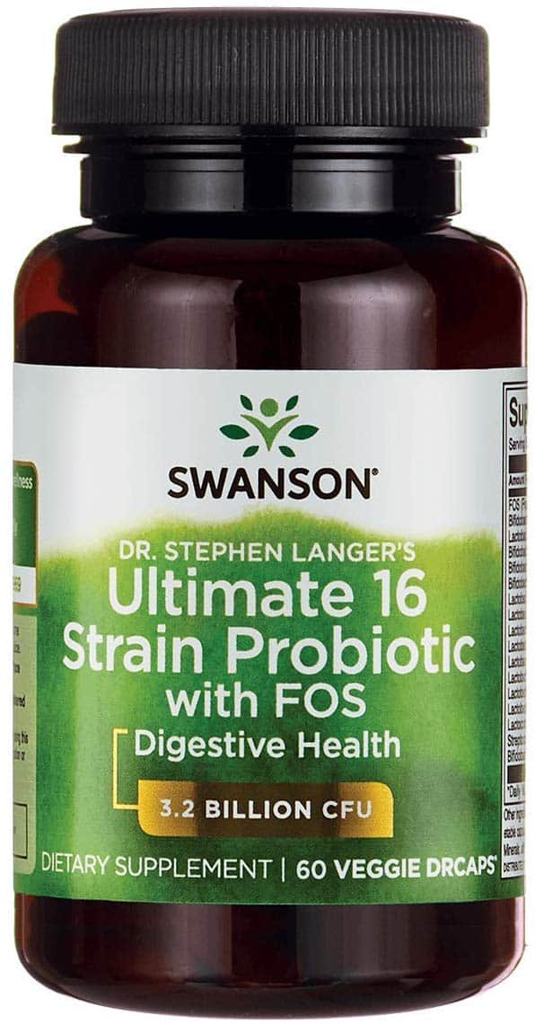 SWANSON Ultimate 16 Strain Formula Probiotic (Probiotyk) - 60 kapsułek