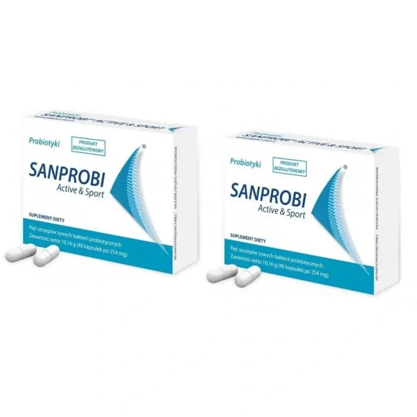 SANPROBI Active&Sport (Probiotyk) 2 x 40 kapsułek