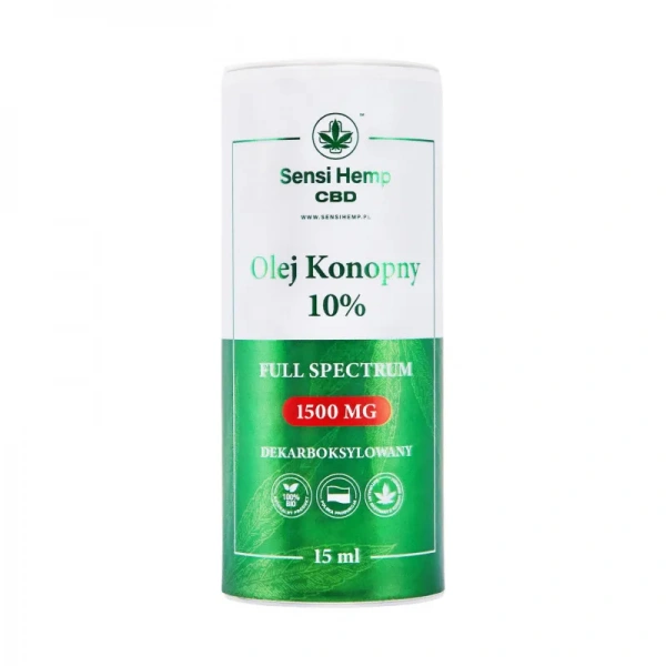 SENSI HEMP Olejek CBD 10% (Decarboxylated hemp oil) 15ml