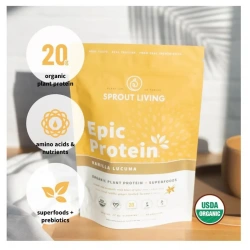 Sprout Living Organic Plant Protein Vanilla Lucuma (Organiczne białko roślinne) 38g