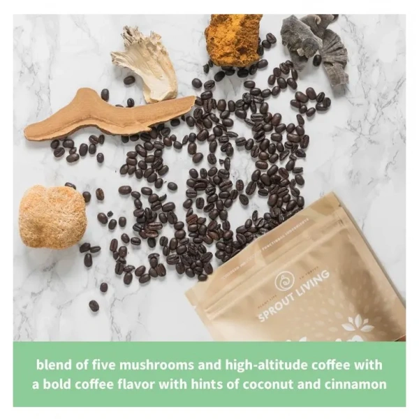 Sprout Living Organic Plant Protein Complete Coffee (Organiczne białko roślinne) 456g