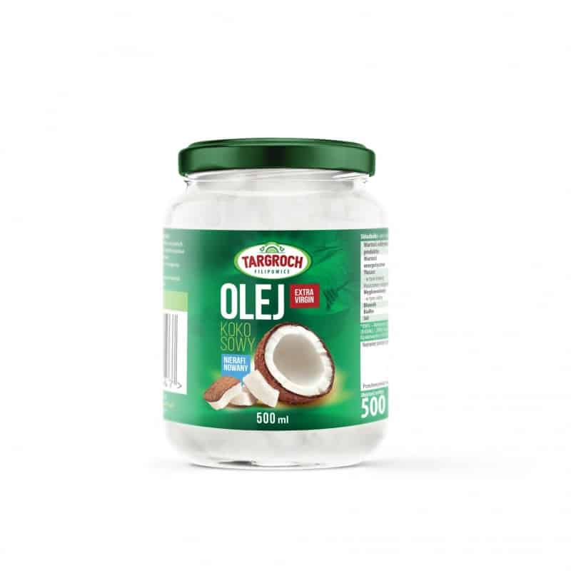 TARGROCH Olej kokosowy nierafinowany - tłoczony na zimno 900ml