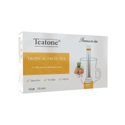 TEATONE Herbata czarna owoce tropikalne stick 100 Sztuk