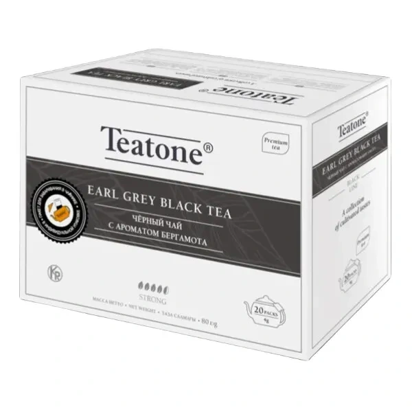 TEATONE Herbata czarna Earl Grey 20 Saszetek