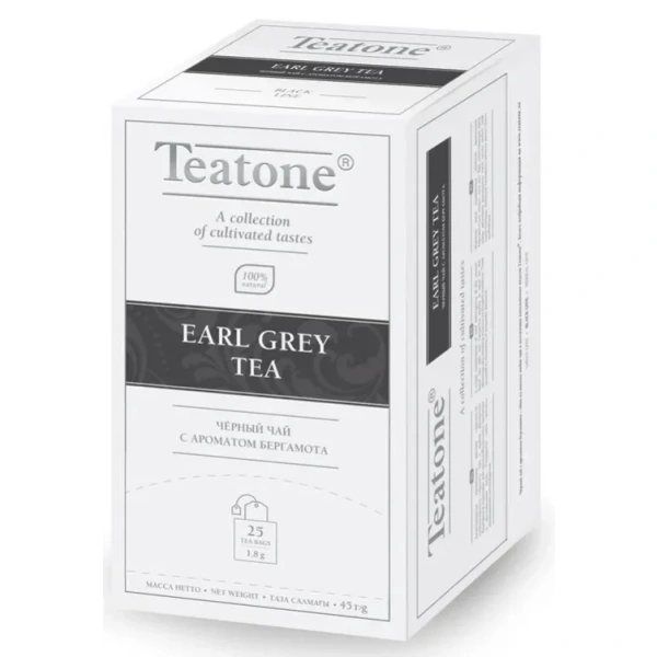 TEATONE Herbata czarna Earl Grey (koperta) 25 Torebek