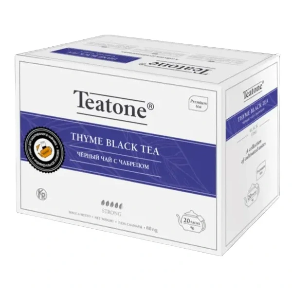 TEATONE Herbata czarna z tymiankiem (Thyme Black Tea) 20 Packs