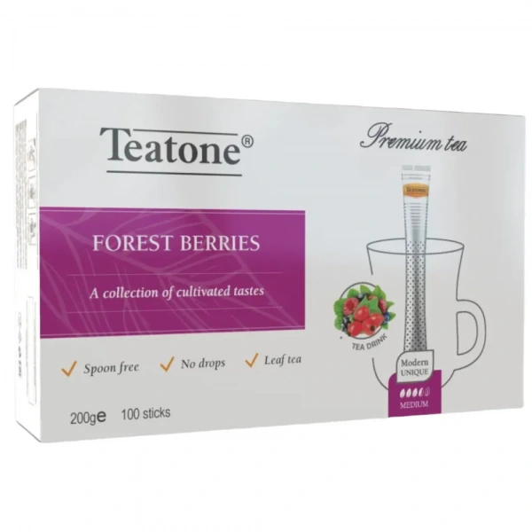 TEATONE Herbata z owoców leśnych (Forest Berries Tea) 100 Sticks
